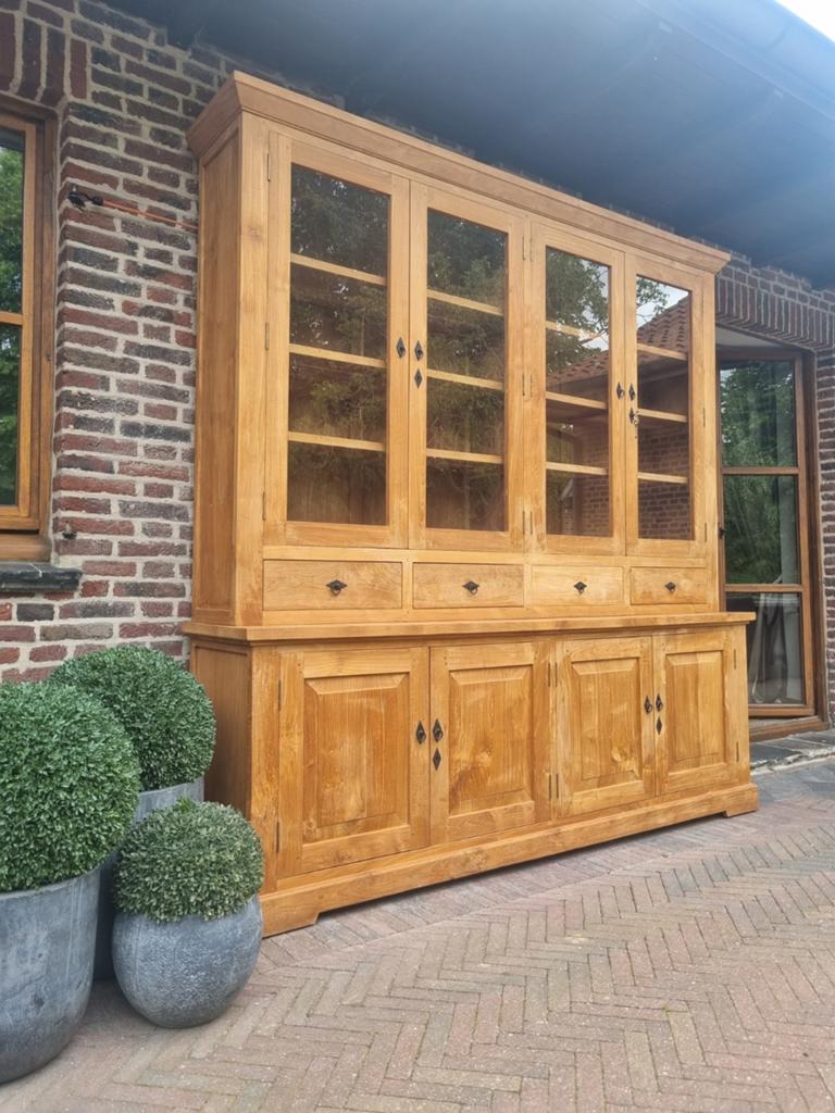 Teak buffetkast/vitrinekast GRATIS LEVERING