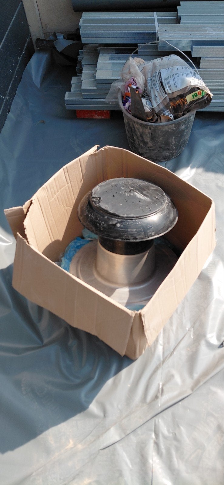 Sortie de toit plat 150-160 mm, Bricolage & Construction, Ventilation & Extraction