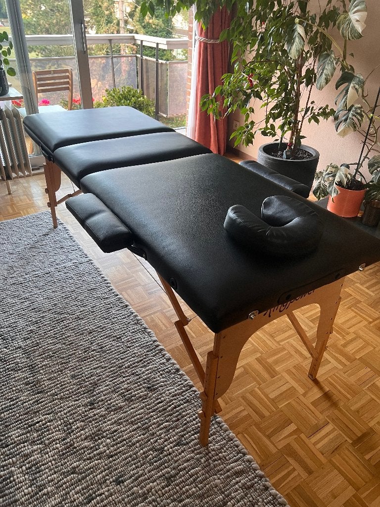 Table de massage pliante professionnelle – excellent état, Enlèvement, Utilisé, Table de massage