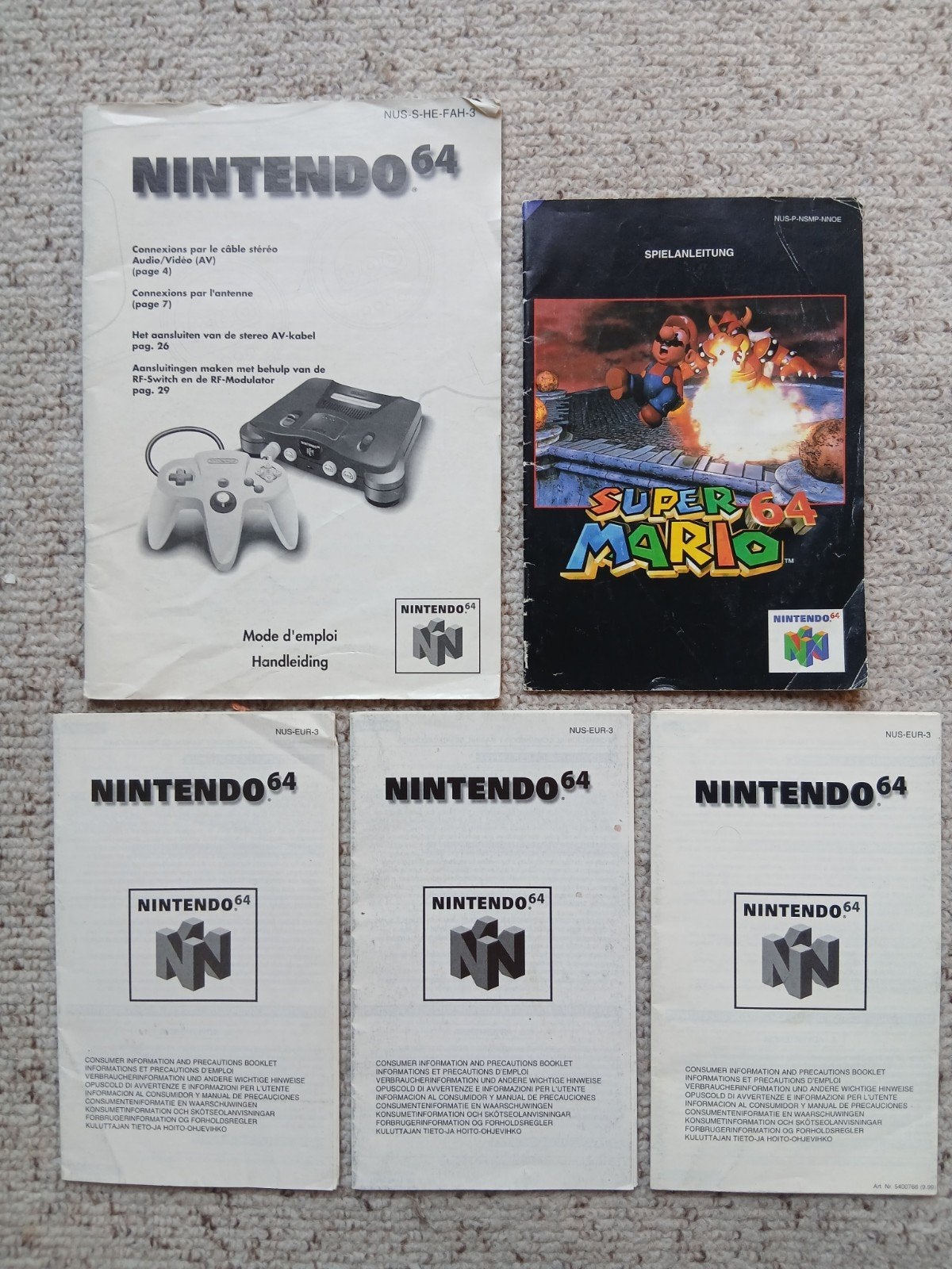 Nintendo 64 boekjes, Games en Spelcomputers, Ophalen of Verzenden