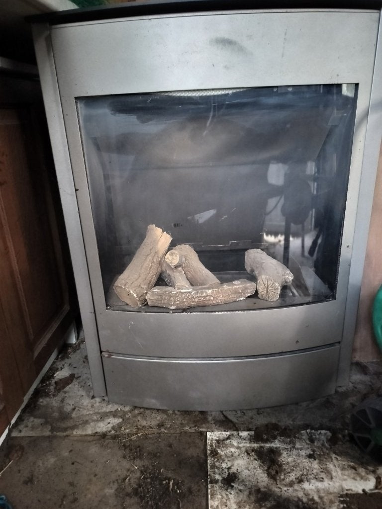 Well straler A19, Maison & Meubles, Enlèvement, Utilisé, Cheminée sur pied, Cheminée au gaz