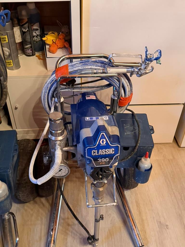 Airless Graco 390 Classic verfspuit, Doe-het-zelf en Bouw, Schildersmaterialen, Zo goed als nieuw, Ophalen
