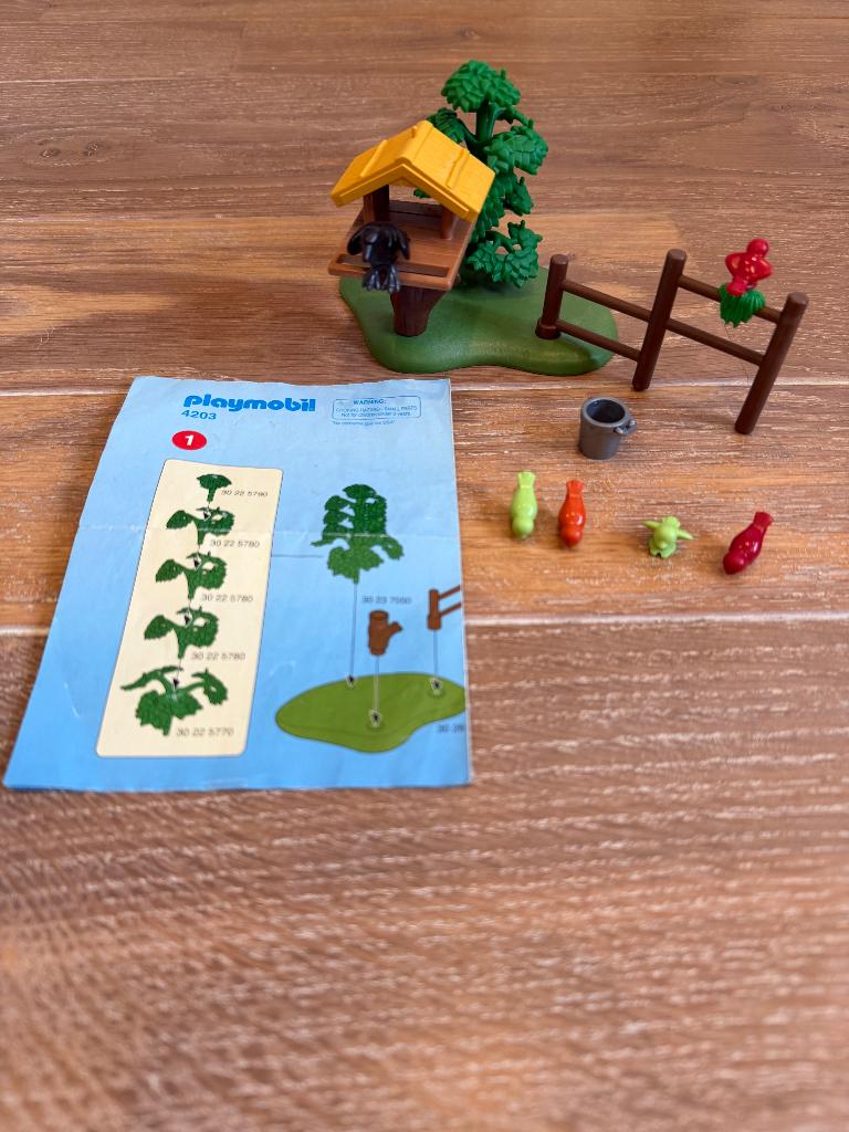 playmobil - voederhuisje - 4203, Ophalen of Verzenden, Gebruikt, Complete set