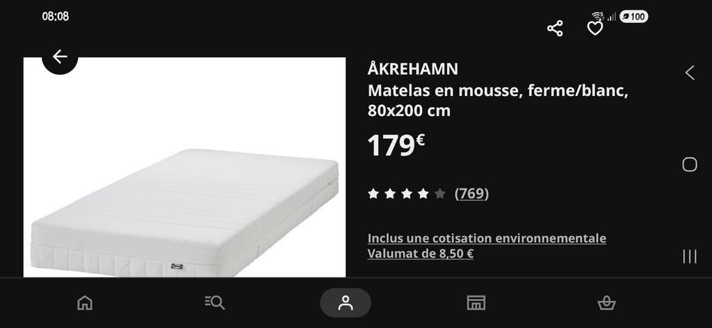 Matelas nouveau, Maison & Meubles, Chambre à coucher | Matelas & Sommiers, Enlèvement, 200 cm, Matelas