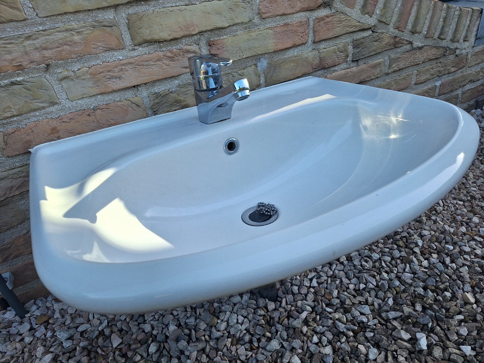Lavabo met Grohe kraan, Ophalen, Gebruikt, 50 tot 100 cm, Minder dan 100 cm