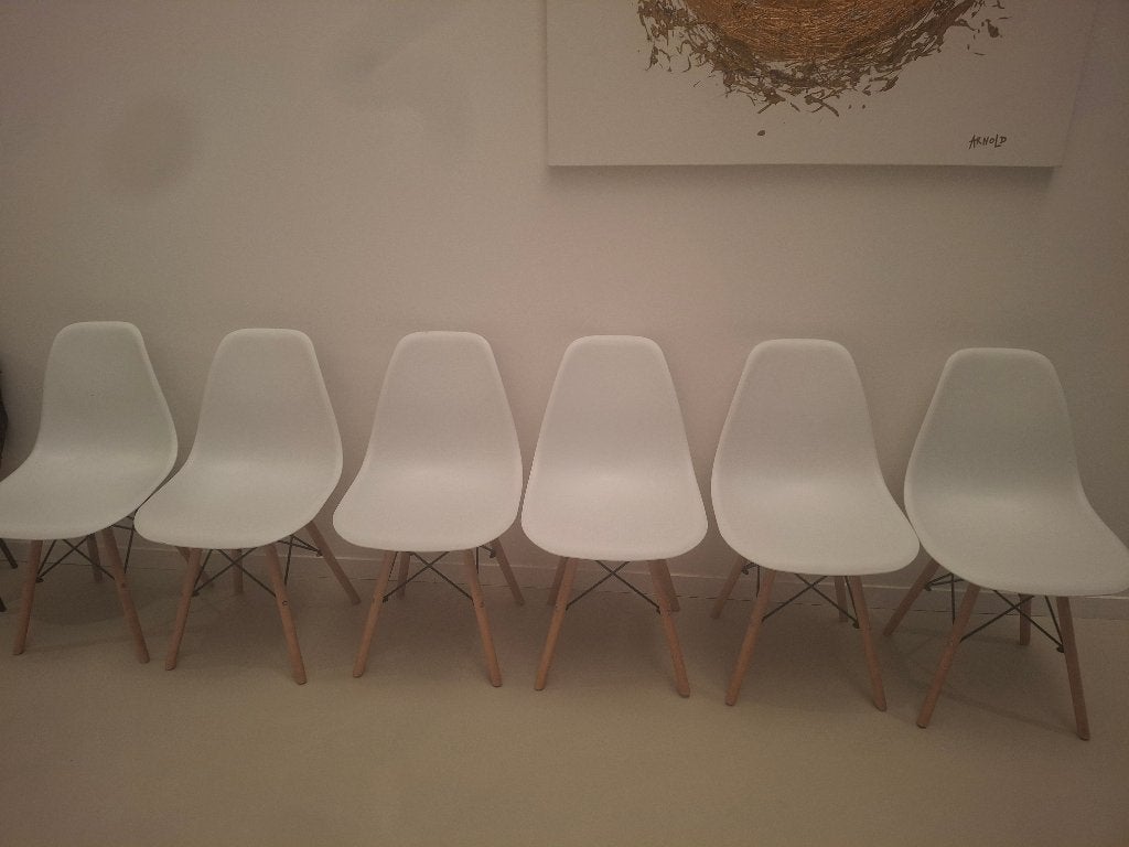 Eetstoelen, Maison & Meubles, Chaises, Comme neuf, Synthétique, Enlèvement, Cinq, Six Chaises ou plus