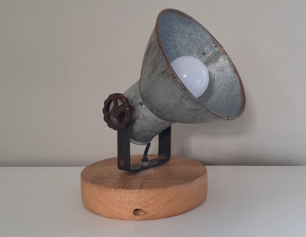 Lampe de table industrielle robuste, Enlèvement ou Envoi, Comme neuf, Industriel