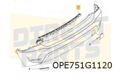 Opel Crossland X (6/17-1/21) achterbumper (Zwart) (Bij PDC), Auto-onderdelen, -, Verzenden, -, Opel