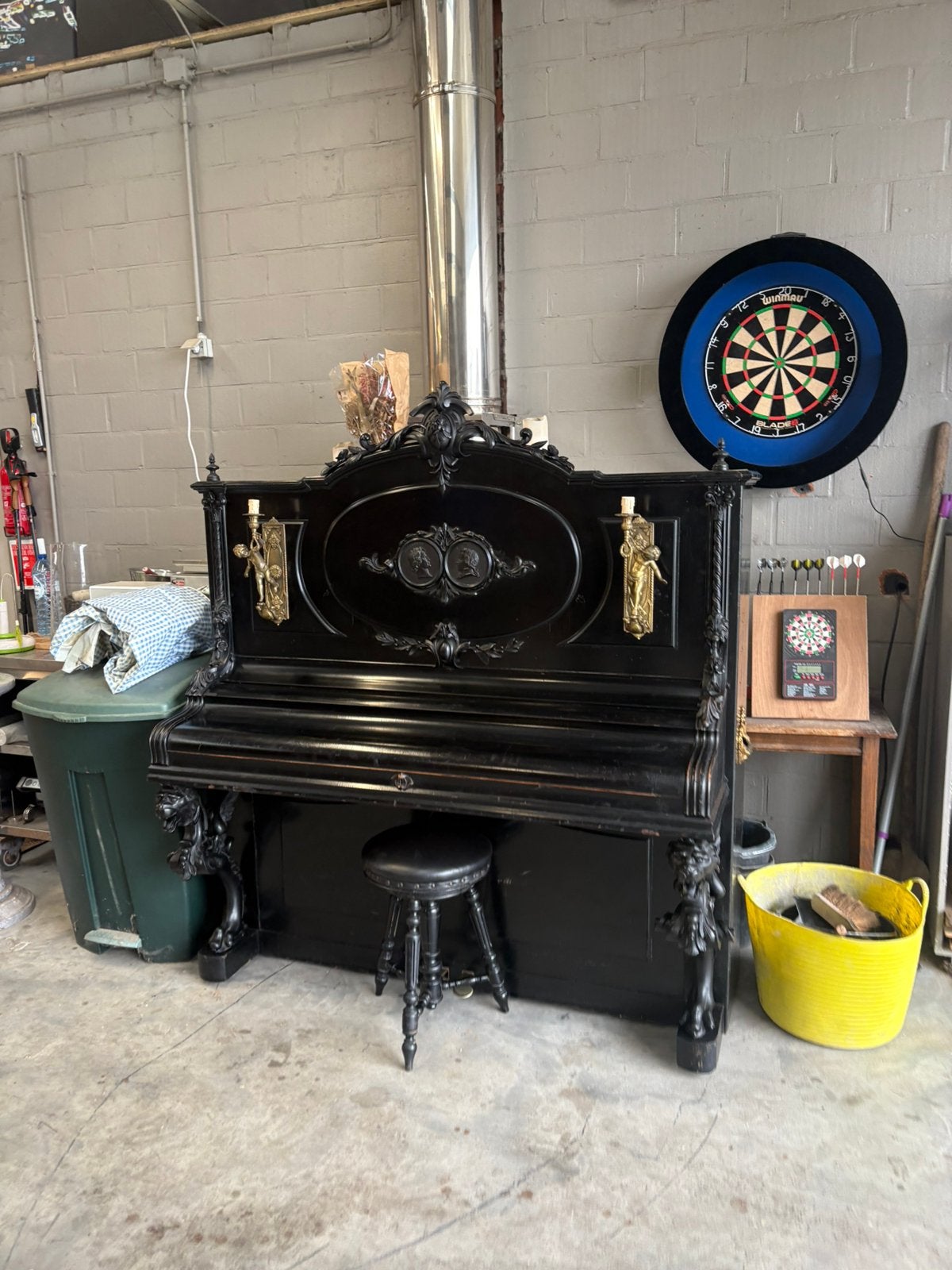 Piano, Musique & Instruments, Pianos, Enlèvement, Utilisé, Noir, Piano
