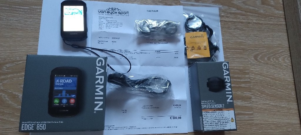 Garmin Edge 850 plus capteur de vitesse, Enlèvement, GPS, Comme neuf