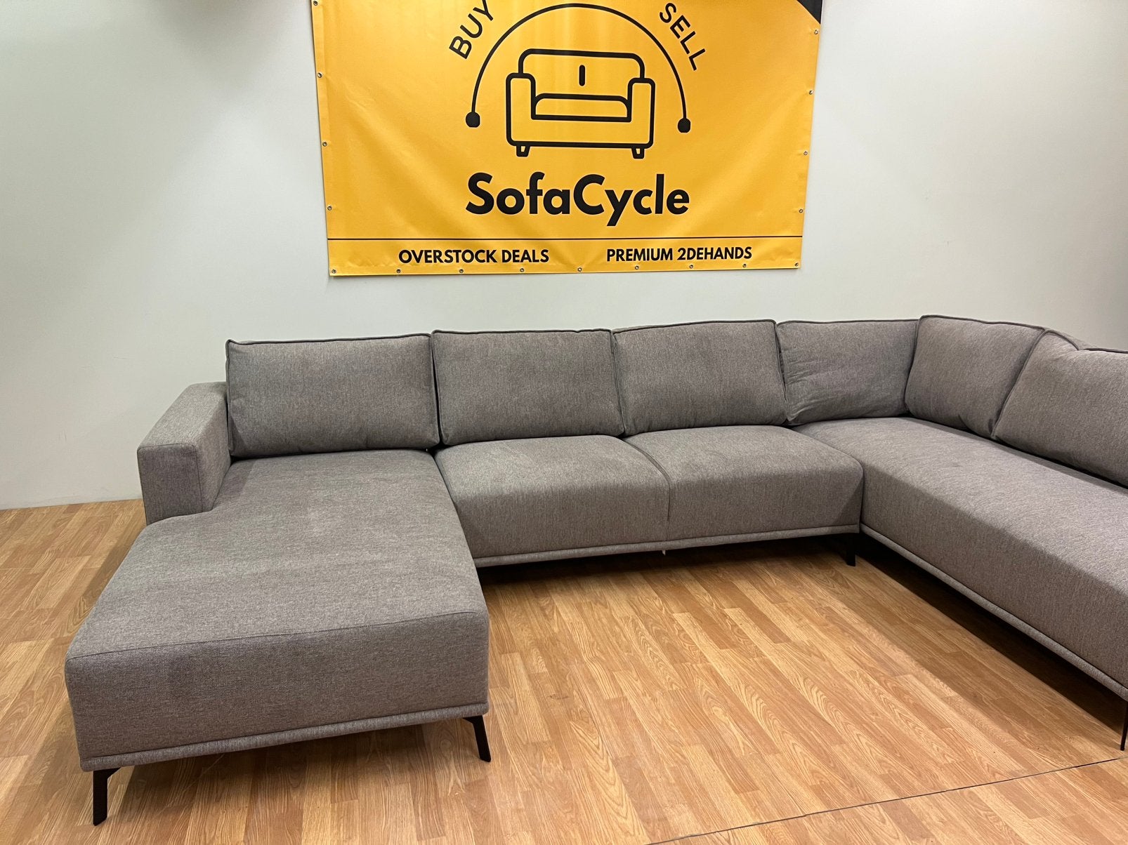 Chaise NEW Overstock - SofaCycle - Siège en U gris, Neuf, Enlèvement ou Envoi, SofaCycle, Info@sofacycle.be