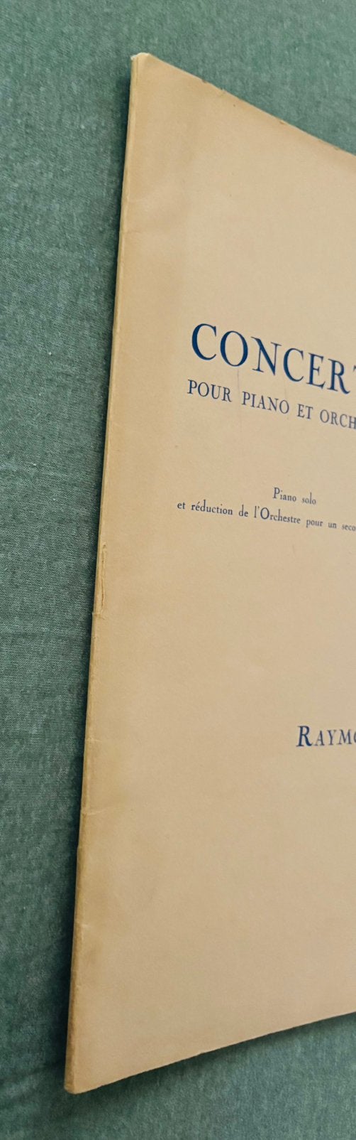 Partition pour piano « Concerto » Raymond Moulaert, Musique & Instruments, Partitions, Enlèvement ou Envoi, Utilisé, Piano, Classique