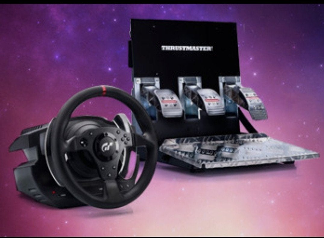 Volant Thrustmaster T500 RS + Pédalier Métal T3PA-PRO ., Computers en Software, Ophalen