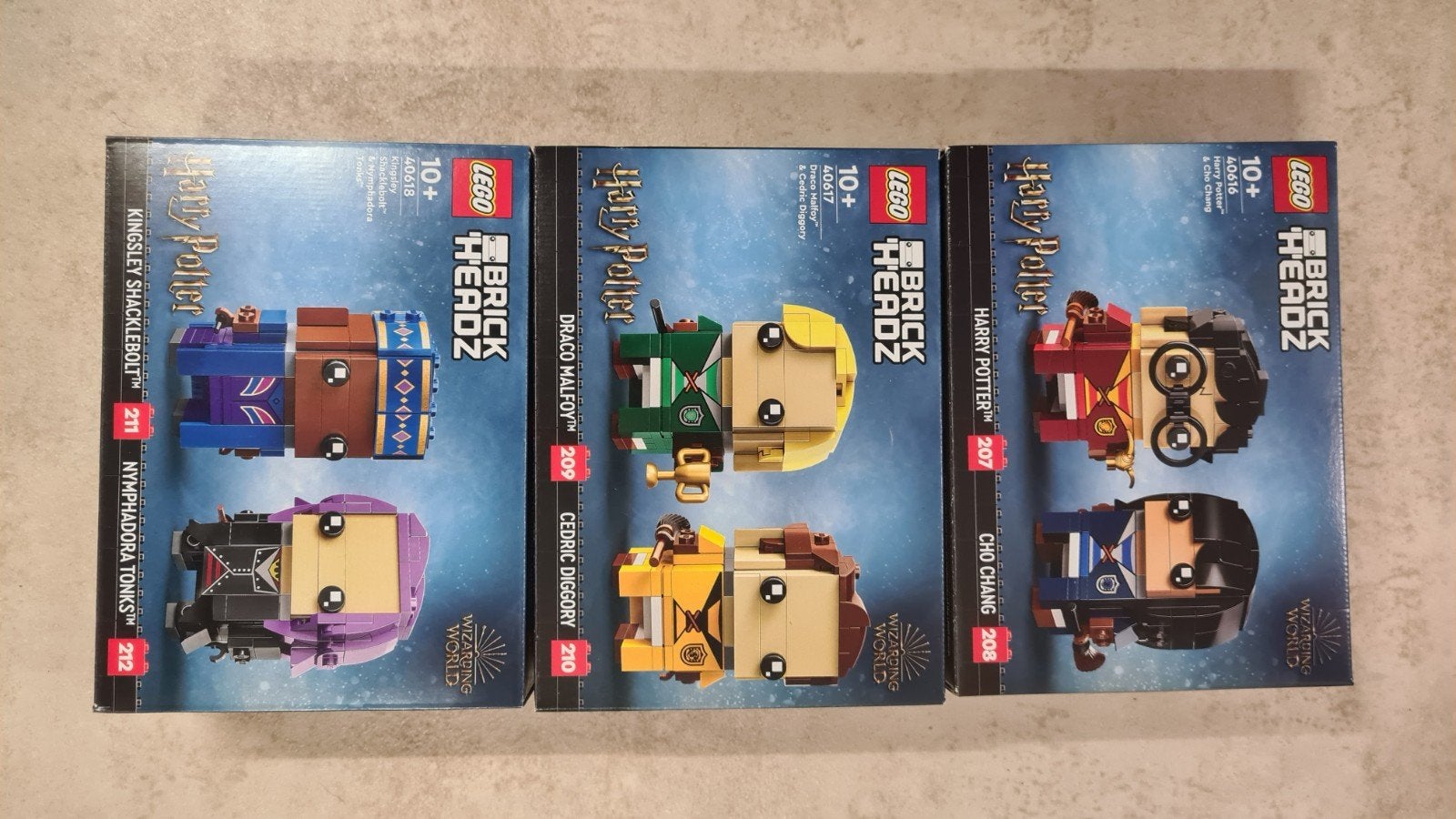 Lego Brickheadz Harry Potter 40616, 40617 et 40618, Neuf, BrickHeadz, Lego, Ensemble complet