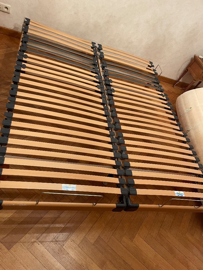 Double sommier de qualité, Maison & Meubles, Chambre à coucher | Matelas & Sommiers, Comme neuf, Enlèvement, Sommier, 200 cm