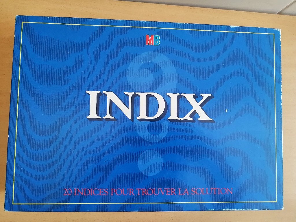 Jeu Vintage INDIX de MB 1988, Enlèvement ou Envoi, Comme neuf, MB