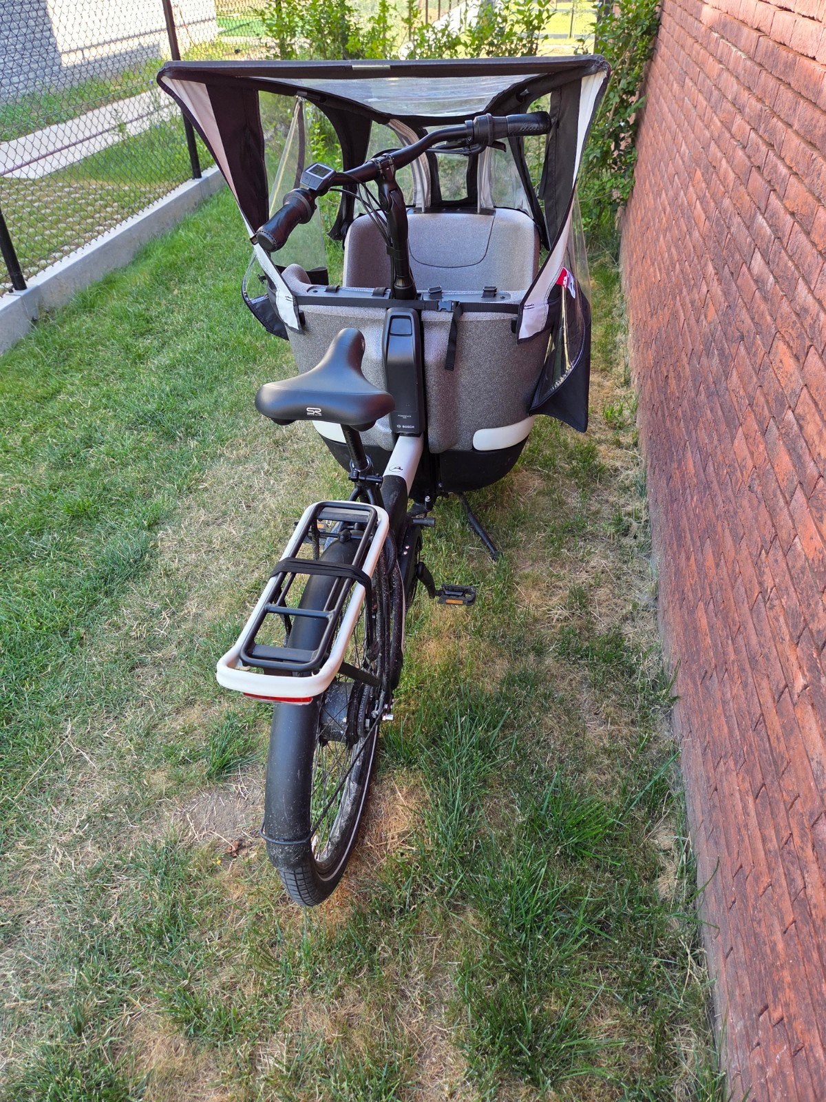 Gazelle makki load, Fietsen en Brommers, Fietsen | Bakfietsen, Ophalen, Huif, Zo goed als nieuw, 2 kinderen