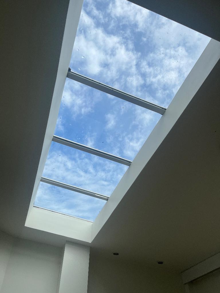 Koepel - lichtstraat in wit Reynaers TS50 - GERESERVEERD  !!, Ophalen, Gebruikt, 80 tot 120 cm, Dubbelglas
