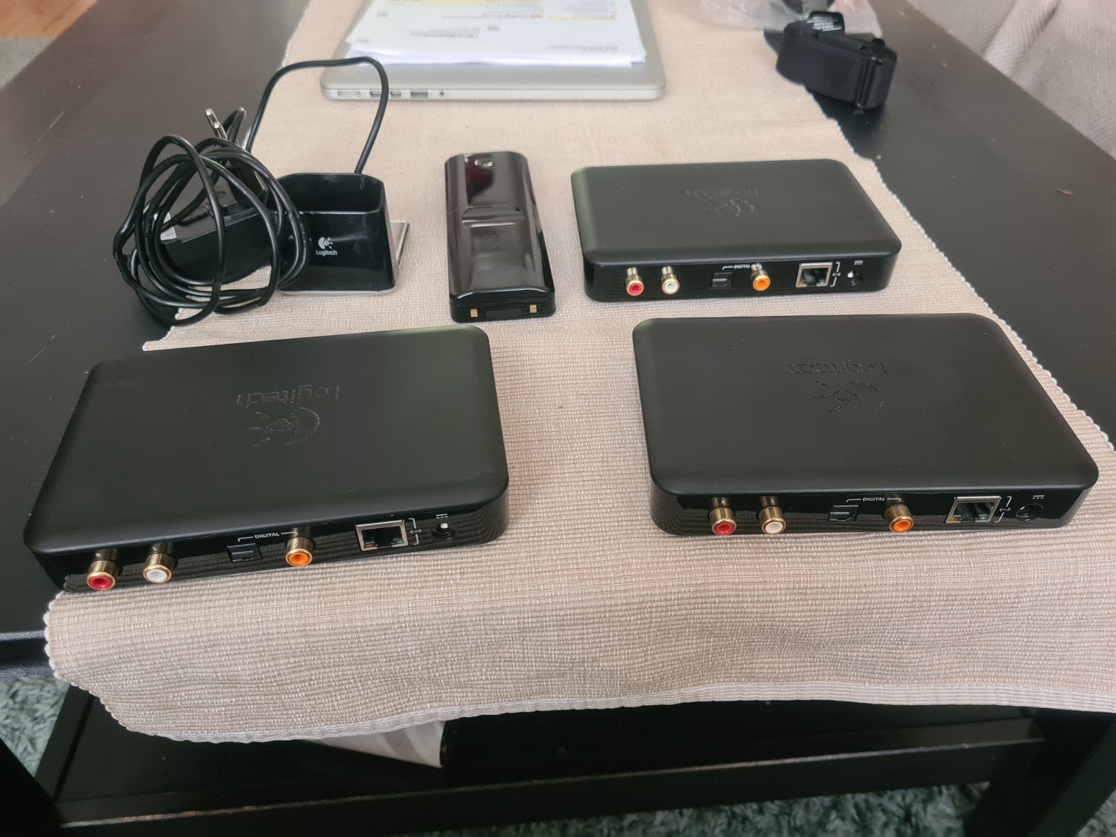 Logitech Squeezebox Duet streaming system., Ophalen of Verzenden, Gebruikt, Optische audio