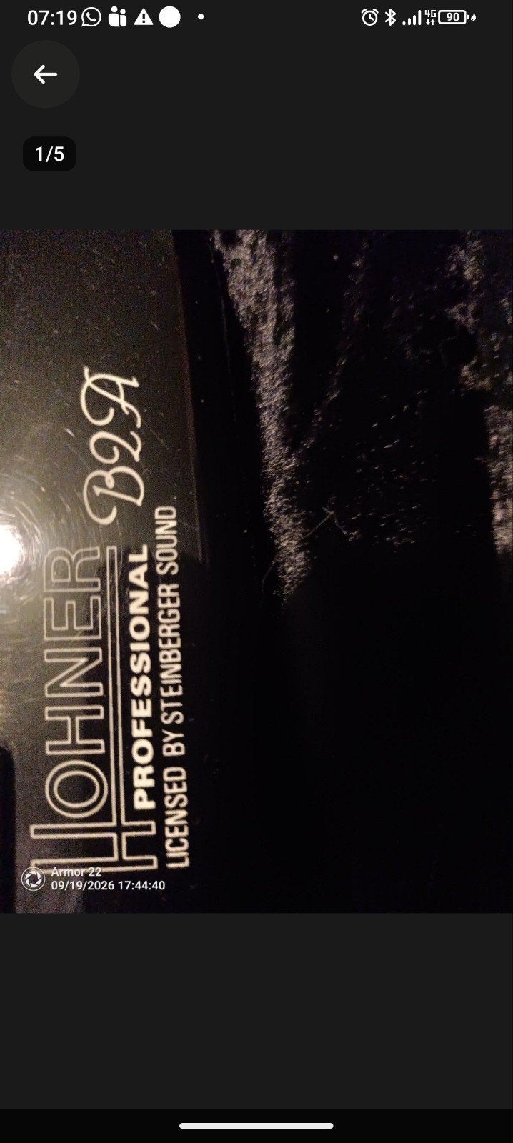 hohner B2A right-handed, Muziek en Instrumenten, Ophalen of Verzenden, Gebruikt
