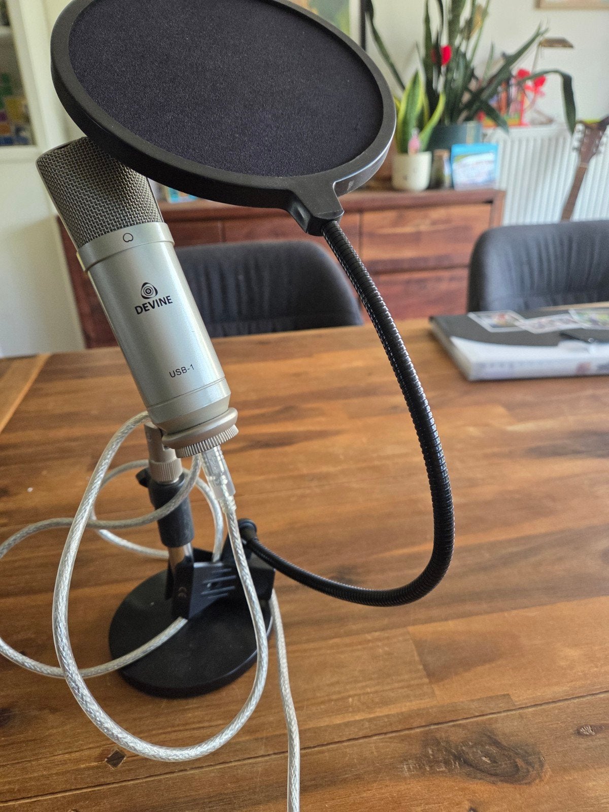 Microphone à condensateur USB 1 Devine avec filtre anti-pop, Enlèvement
