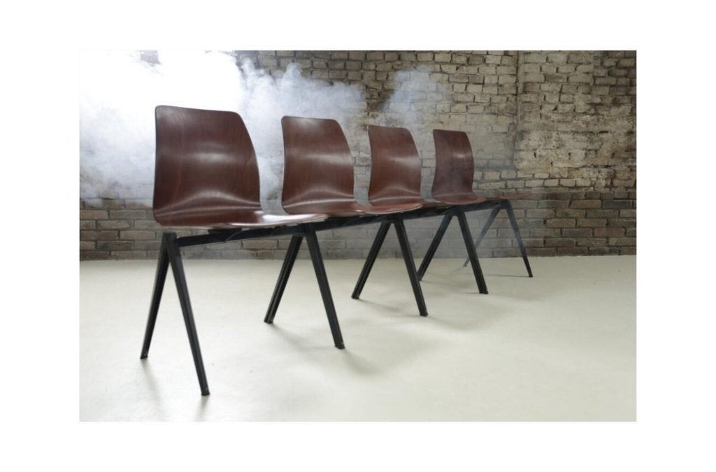 Vintage Galvanitas S22 stoelen set van 4 - koppelbaar, Ophalen