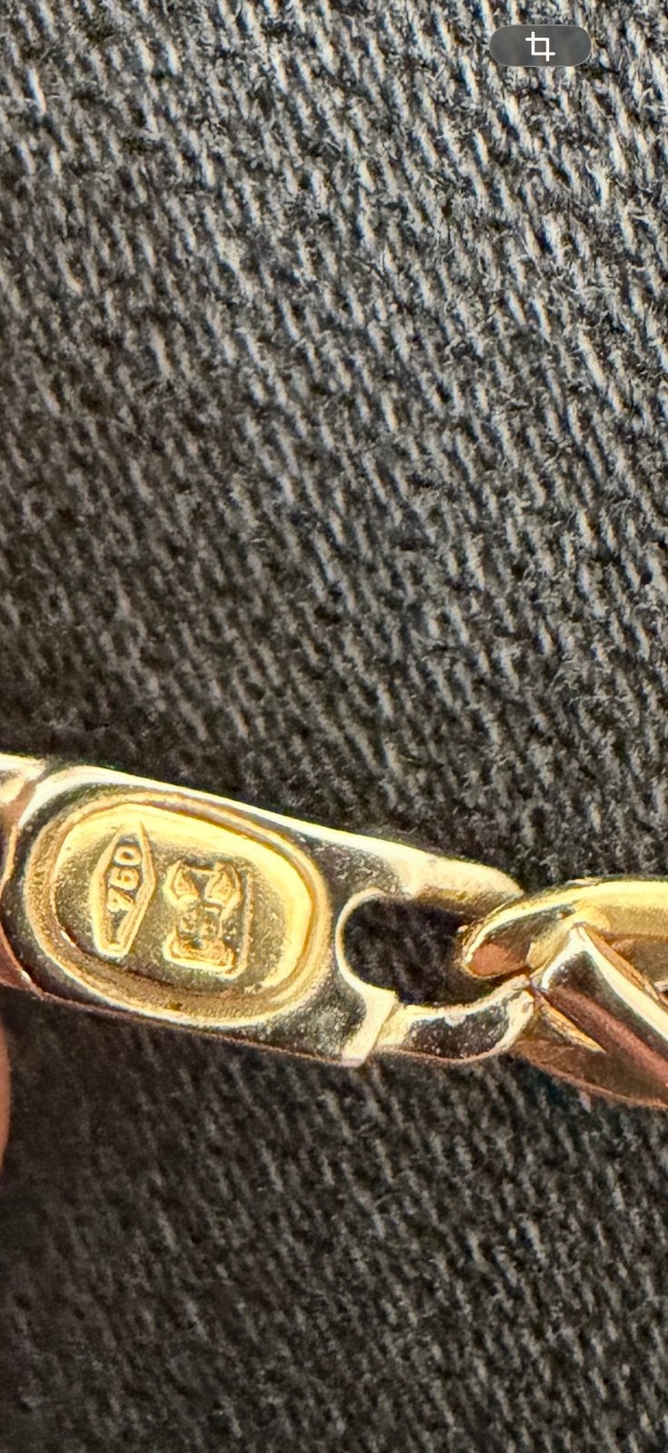 18k gouden halsketting, Ophalen, Zo goed als nieuw