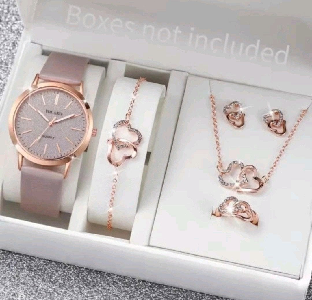 horloge, ketting, armband, ring, oorbellen, Bijoux, Sacs & Beauté, Enlèvement ou Envoi, Neuf, Beige, Or