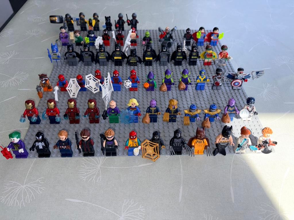 Lego figuren Marvel/ DC Comics / film 3€ per stuk, Enlèvement ou Envoi, Marvel, Lego, Accessoires inclus