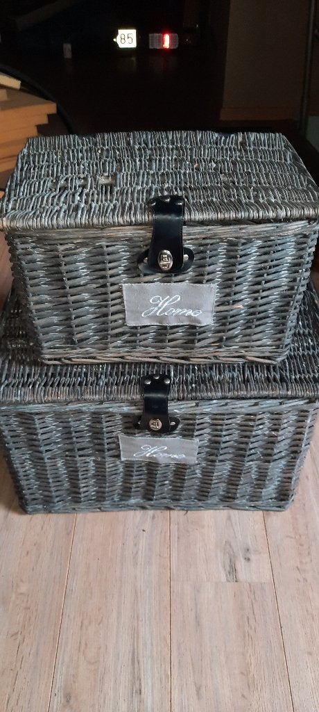 rieten manden (gratis), Huis en Inrichting, Woonaccessoires | Schalen en Manden, Ophalen, Gebruikt