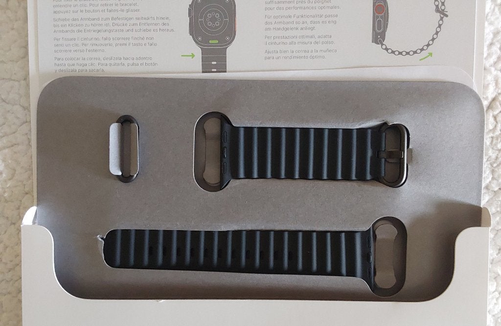 Apple watch origineel Ocean band, Handtassen en Accessoires, Ophalen of Verzenden, Nieuw, Blauw