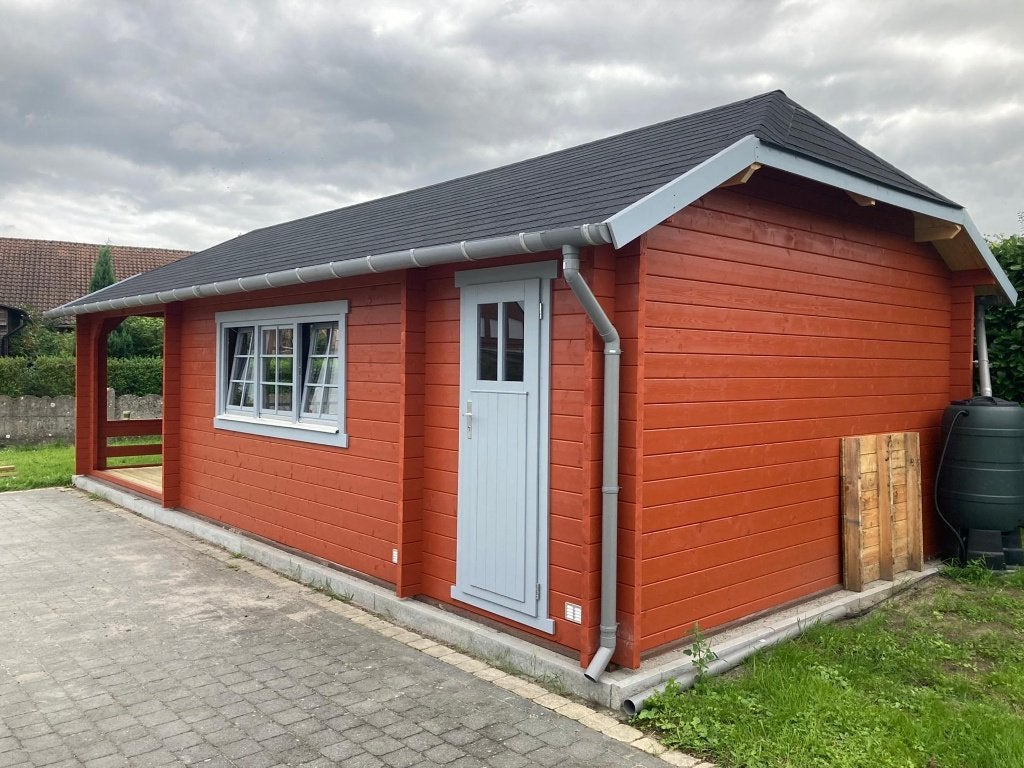 NOUVELLE cabane en rondins Wolfskap W4x4+3A, Envoi, Neuf