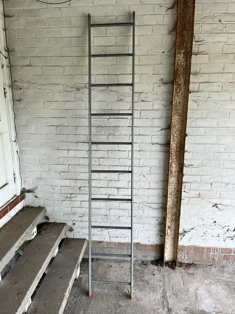 Metalen ladder 2,45m hoog, Ophalen, Gebruikt, Ladder, 2 tot 4 meter