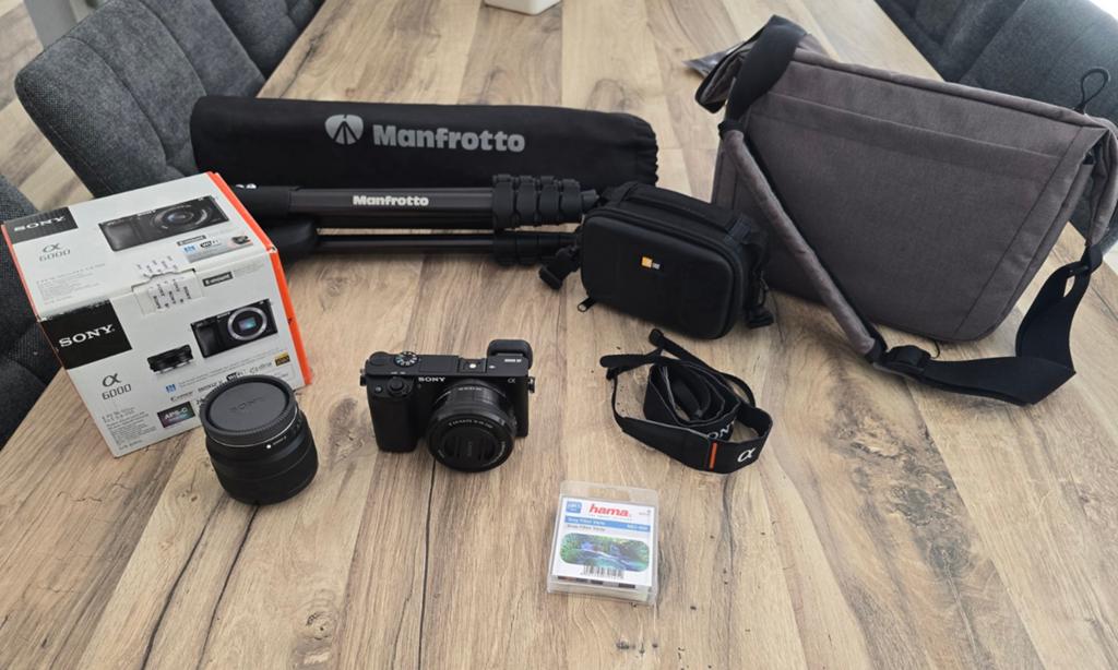Sony Alpha A6000 – Kit photo COMPLET, Enlèvement