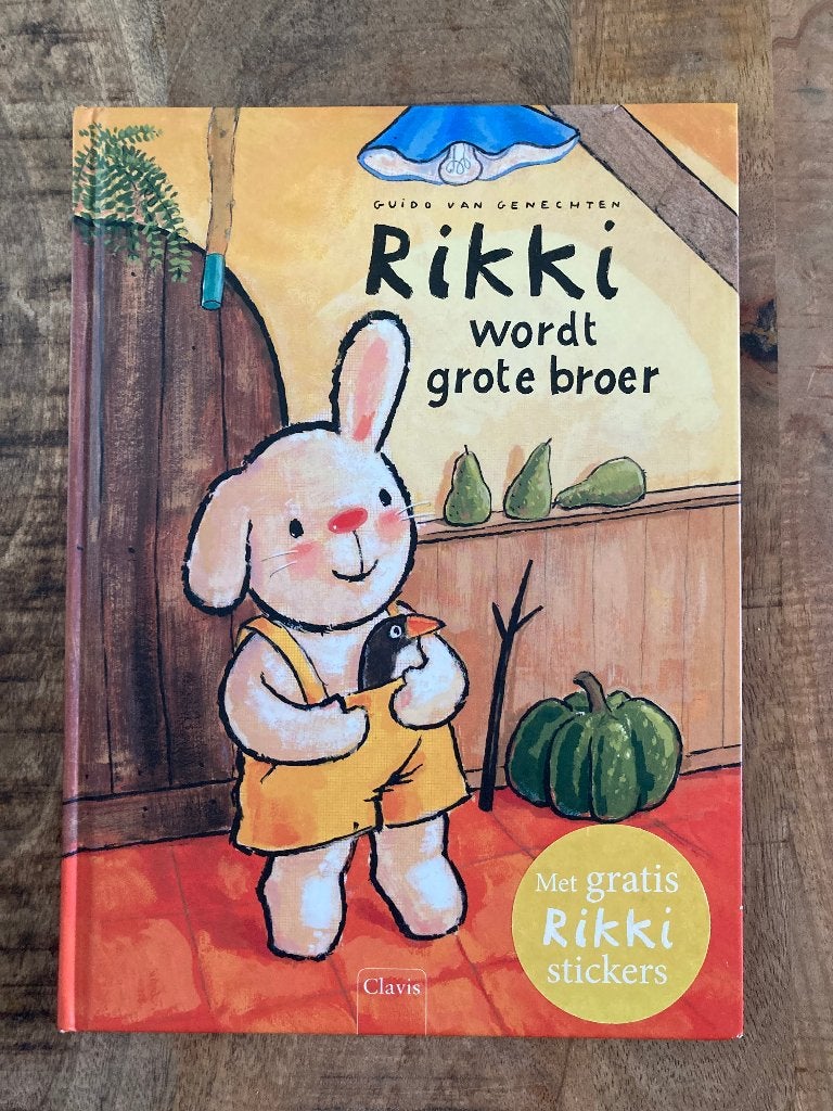 Prentenboek 'Rikki wordt grote broer' - Guido van Genechten, Boeken, Ophalen of Verzenden, Gelezen, Guido van Genechten, Sprookjes