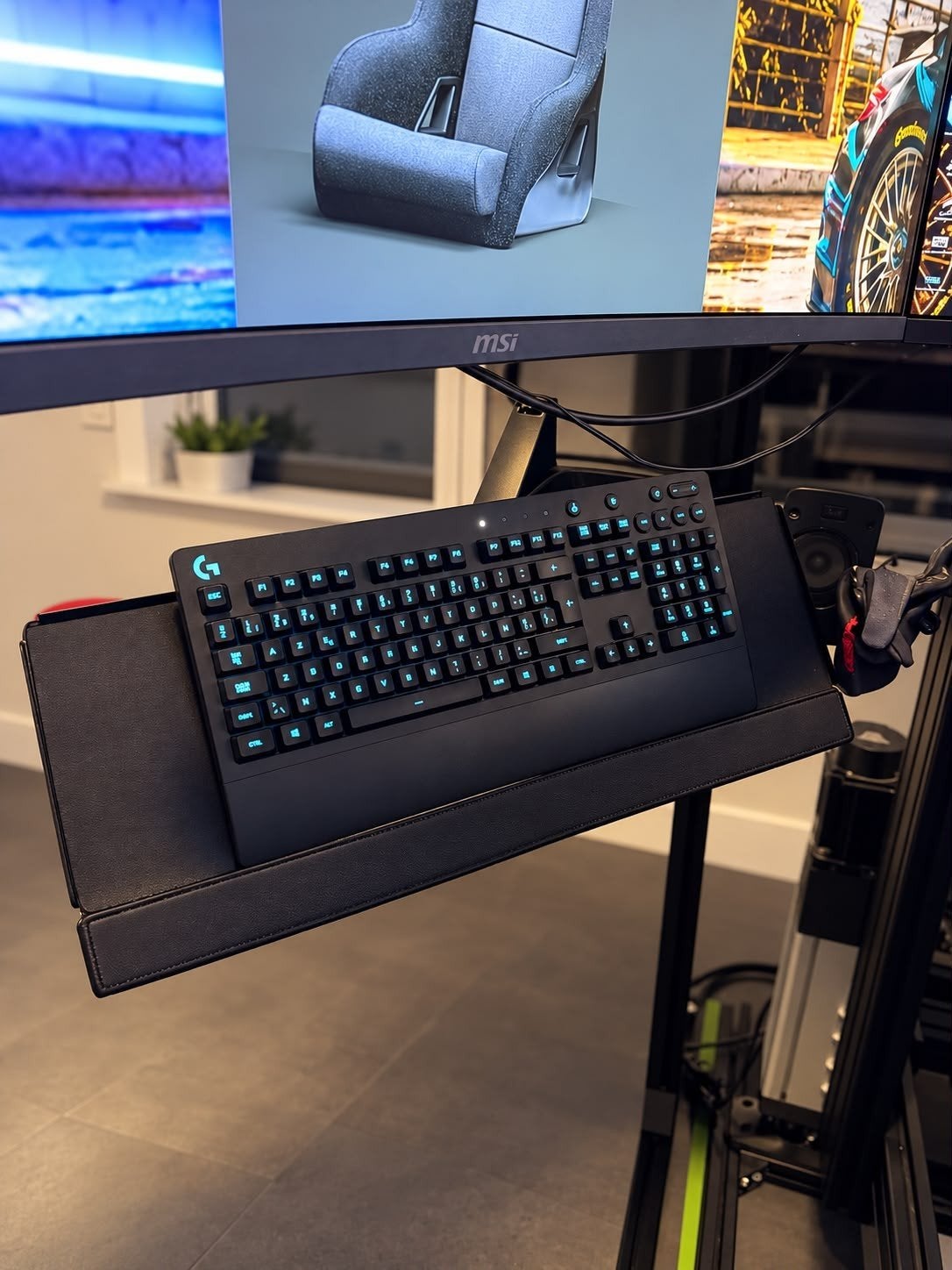 logitech gaming toetsenbord met arm, Ophalen, Nieuw