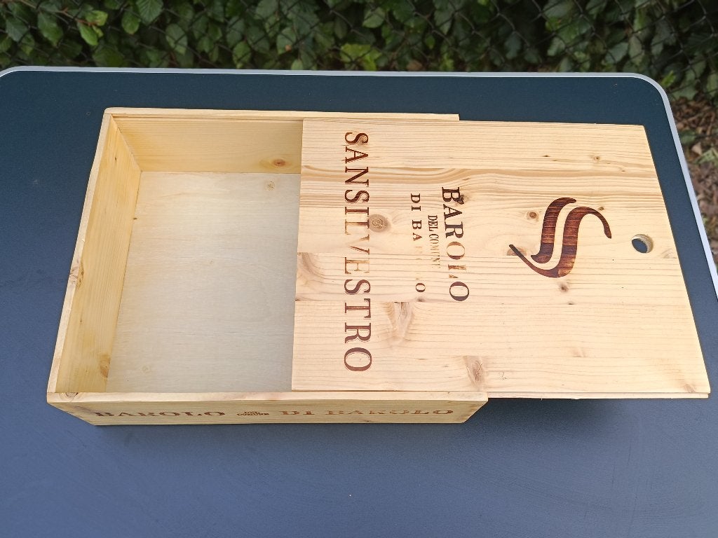 Exclusieve Houten Wijnkist, Ophalen, Nieuw, Grenenhout