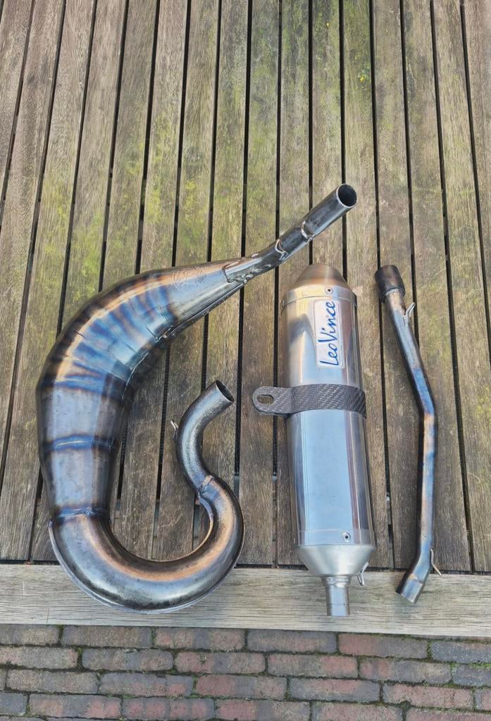 Leovince X-Fight uitlaat voor derbi, Fietsen en Brommers, Ophalen of Verzenden, Zo goed als nieuw, Derbi