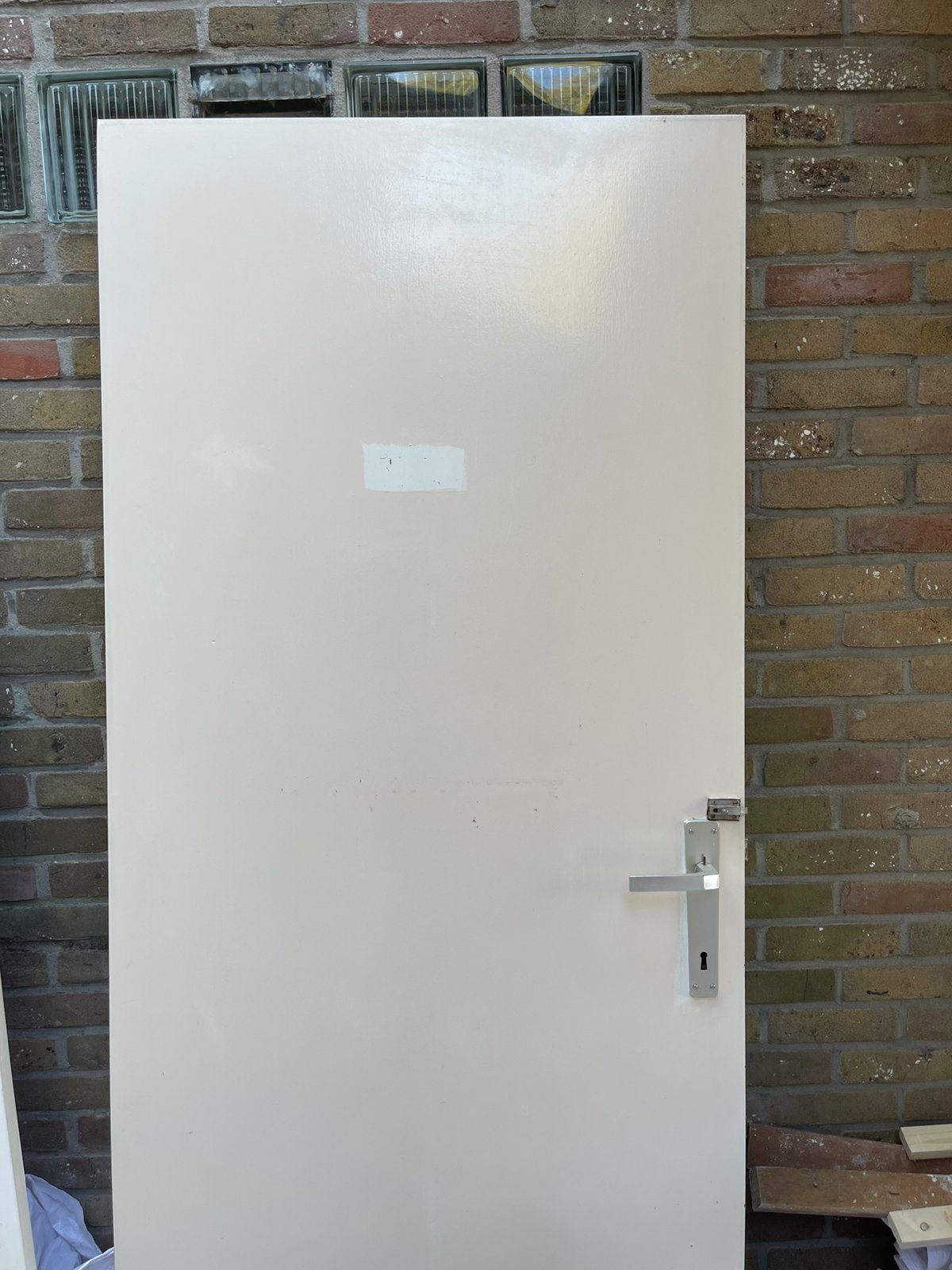 Binnendeur 83 cm met klink en slot, Doe-het-zelf en Bouw, Deuren en Vliegenramen, Ophalen, Zo goed als nieuw, Binnendeur