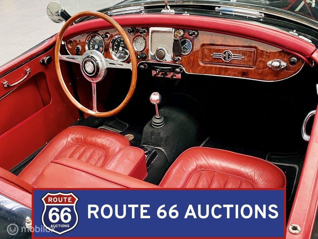 MG MGA Cabriolet Twin-Cam | 1959 | Route 66 Auctions, Zwart, Bedrijf, Handgeschakeld, Overige carrosserie