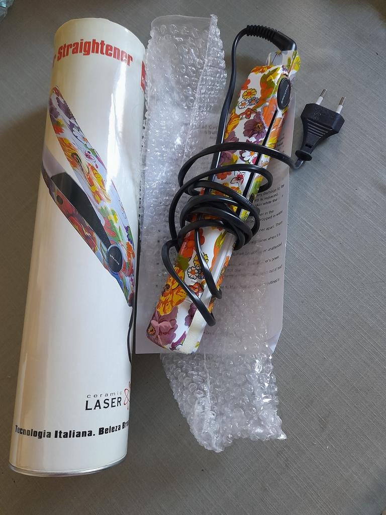 Très joli lisseur céramique avec sa boîte en metal, Neuf, Fer à friser ou Lisseur