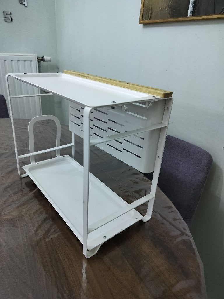 Ikea-plank om werkbladen te organiseren, Ophalen, Zo goed als nieuw, Etagère, Metaal