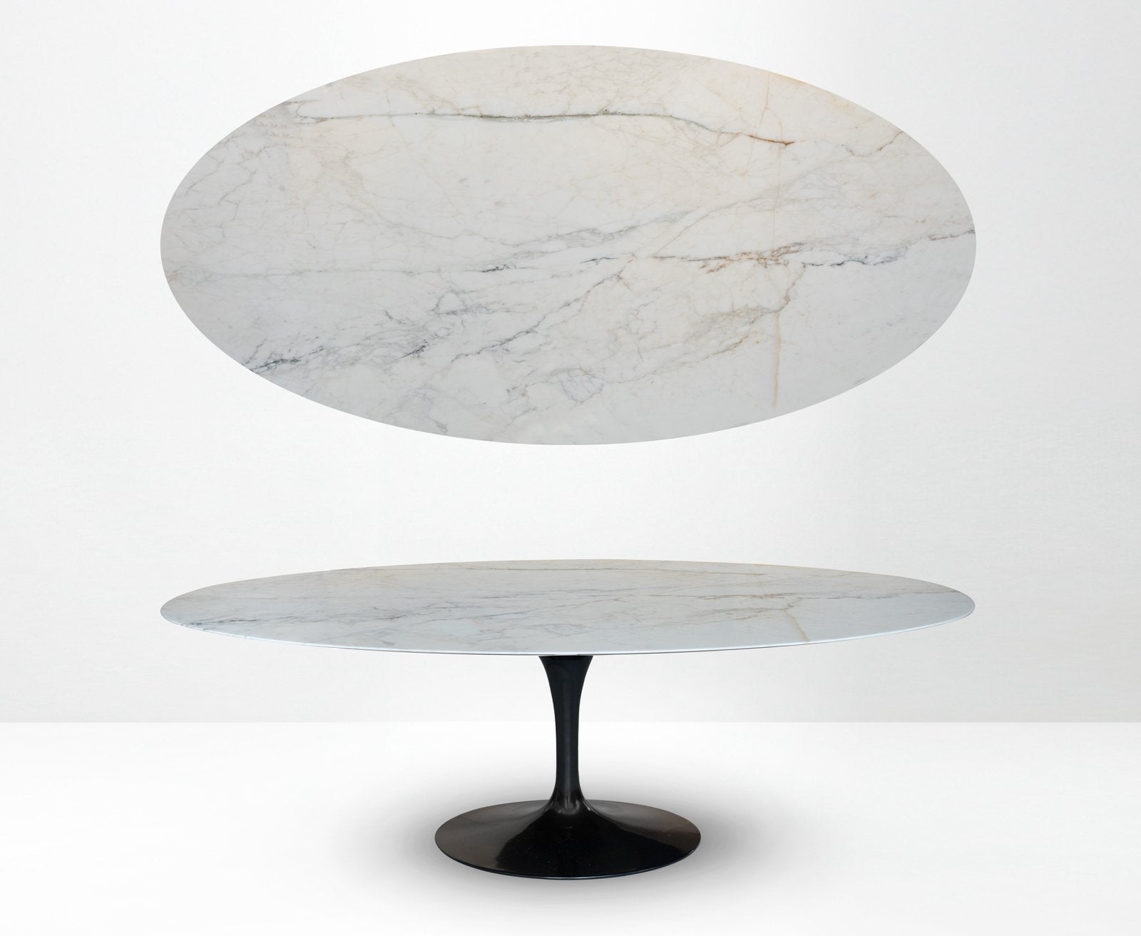 Knoll Tulip (198/244cm) Calacatta Gold (Oro) NIEUWSTAAT!!, Huis en Inrichting, Ophalen of Verzenden, Vitra togo mah jong sede cassina b&b italia artifort leolux
