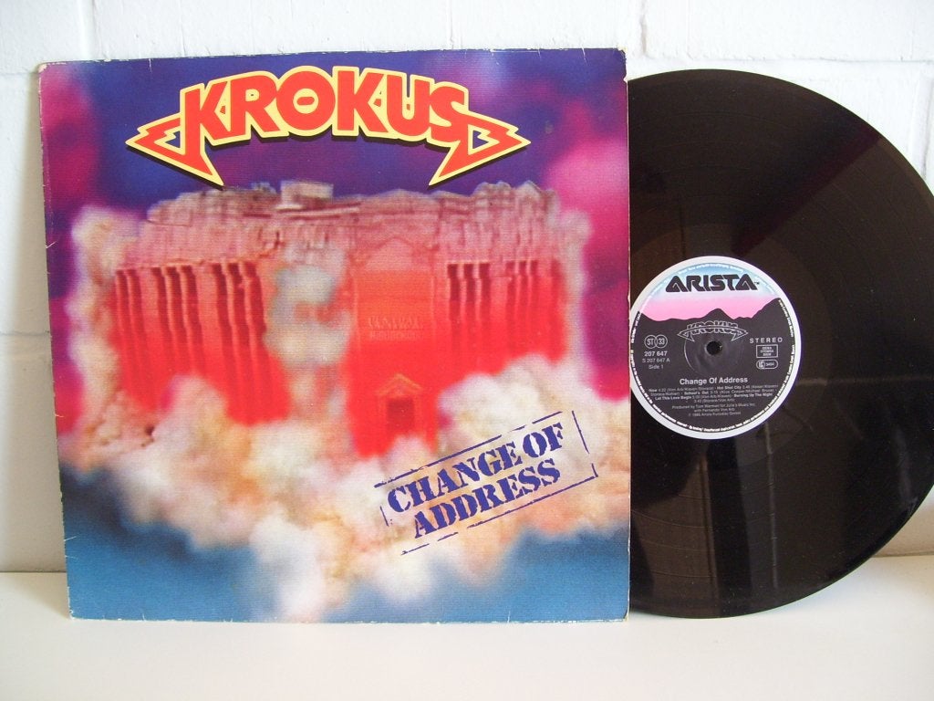 KROKUS  change of address, LP, Ophalen of Verzenden, Zo goed als nieuw, Hardrock