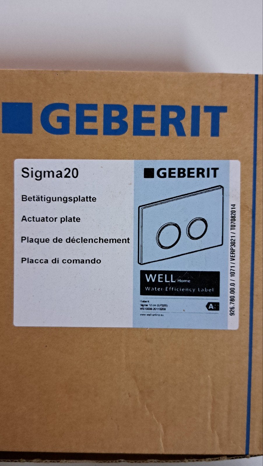 Panneau de commande Geberit, Enlèvement ou Envoi, Neuf, Toilettes