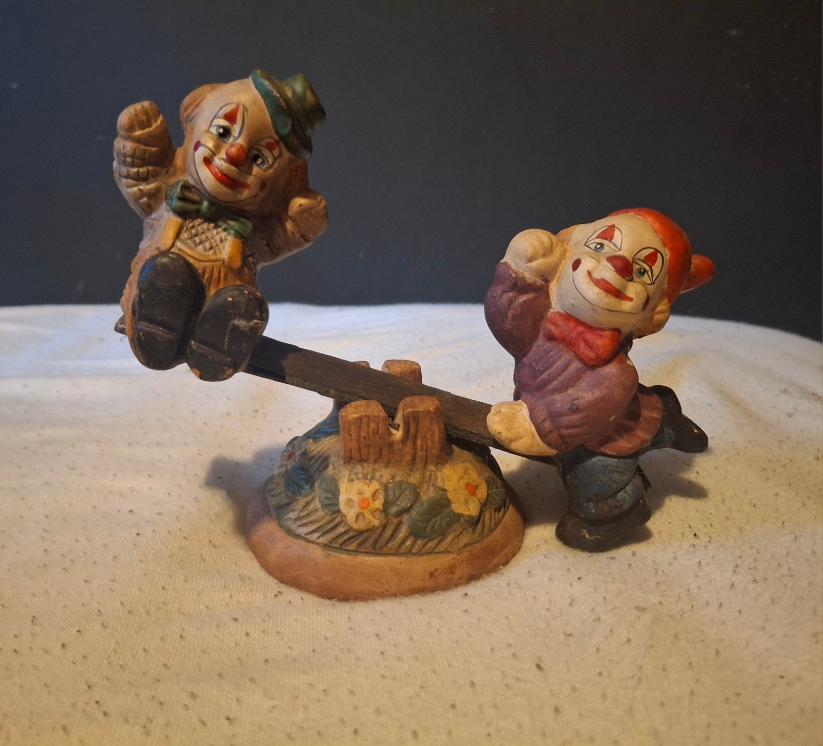 Des clowns sur une balançoire en mouvement, Enlèvement ou Envoi, Utilisé