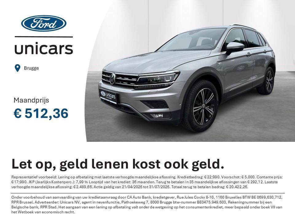 Volkswagen Tiguan 1.4 TSI ACT OPF 110kW DSG Highline, Autos, 1800 kg, 110 kW, Entreprise, 5 portes