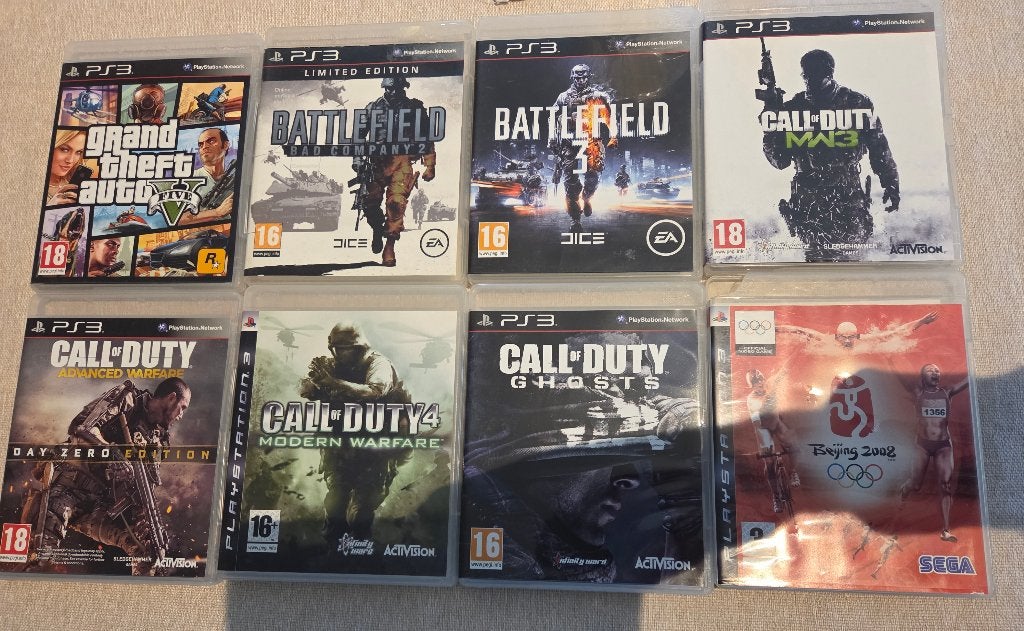 8 PS3 games, Games en Spelcomputers, Ophalen of Verzenden, Zo goed als nieuw