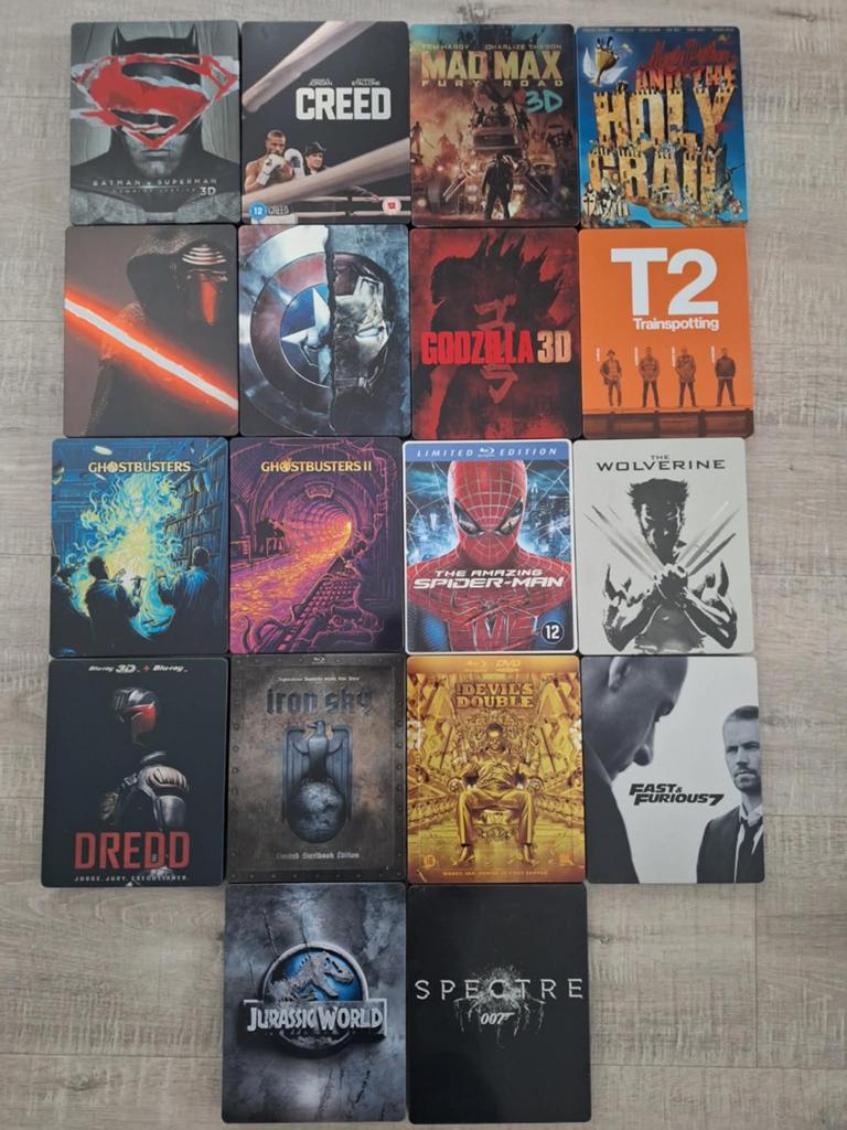 Steelbook Blue Ray's, Ophalen