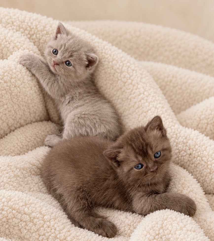 Britse korthaar kittens, Dieren en Toebehoren, Meerdere dieren, Gechipt, 0 tot 2 jaar